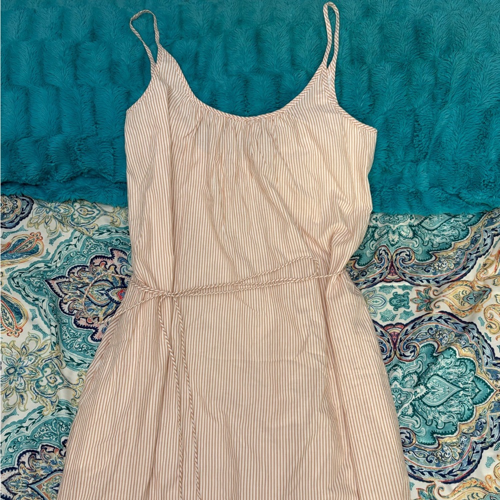 Cotton GAP Striped Sleeveless Tank Maxi Dress